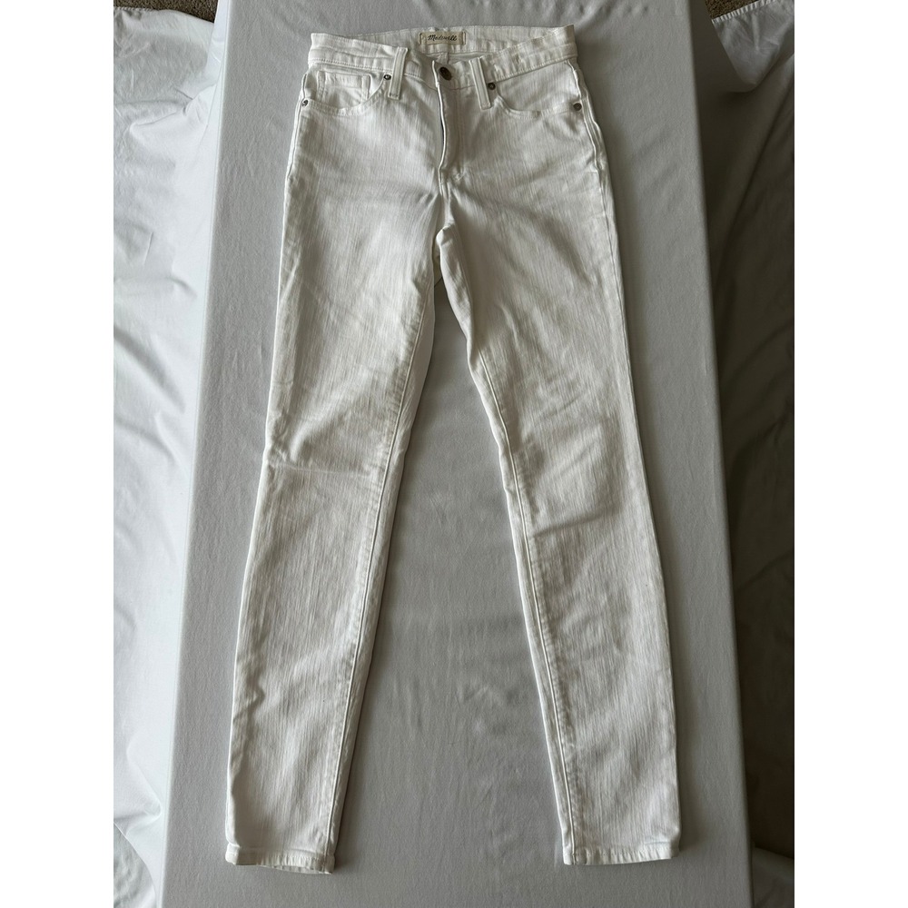 Madewell 9 Inch High Rise Skinny White‎ Jeans 26" Waist